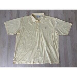 AUGUSTA NATIONAL Yellow Cotton Golf Polo Sz XXL